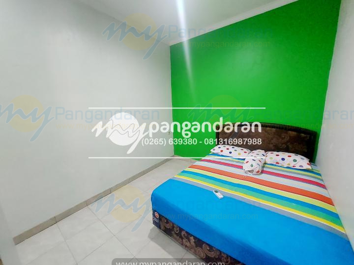 Tampilan Kamar Tidur Bungalow 2 Kamar Lintang Kamulyan 2 Pangandaran